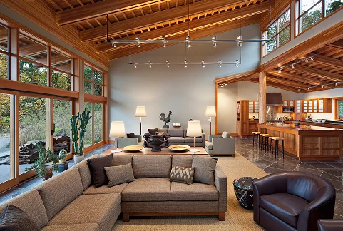 Spacious Living Area in a New Home