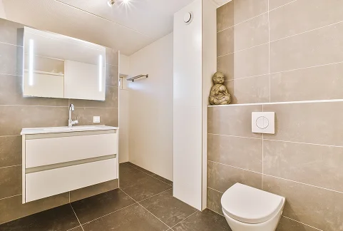 Vintage Tile Design in Bathroom Remodel