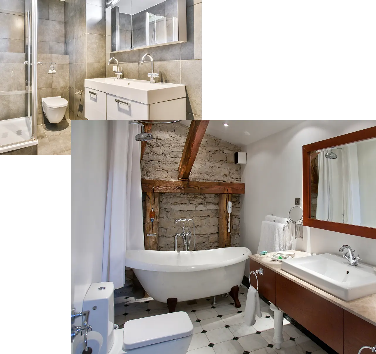 Bathroom Remodel with New Tile and Fixtures