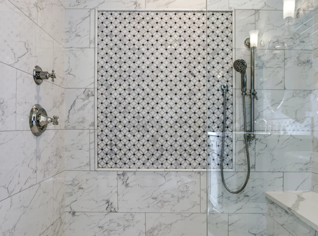 Doorless Shower Splash Zone