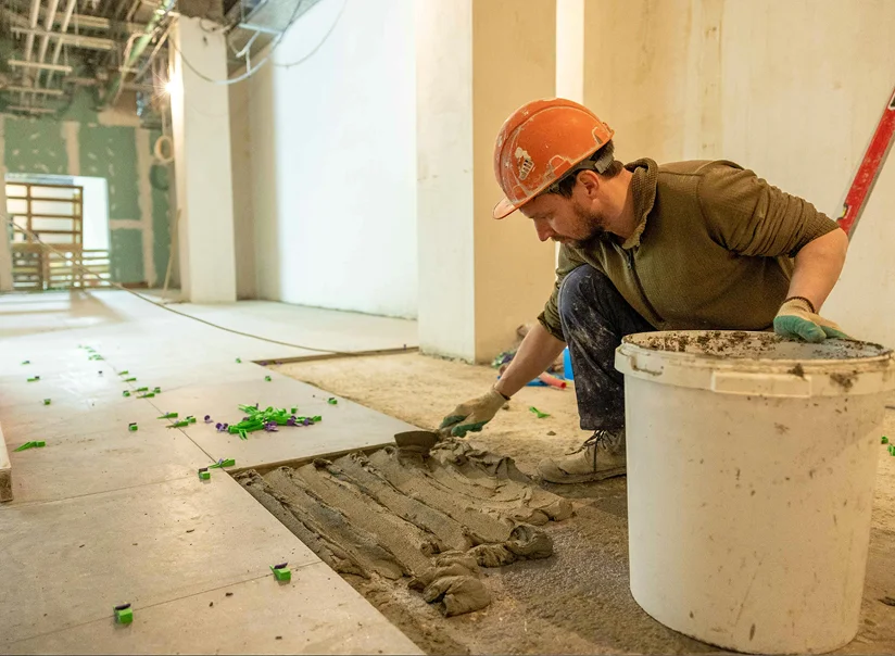 Tile Installation During Renovation